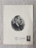 Harry S Truman Portrait and 8 cent Stamp