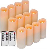 $27  LED Candles Pack 12 (D2.2xH4/5/6) Ivory