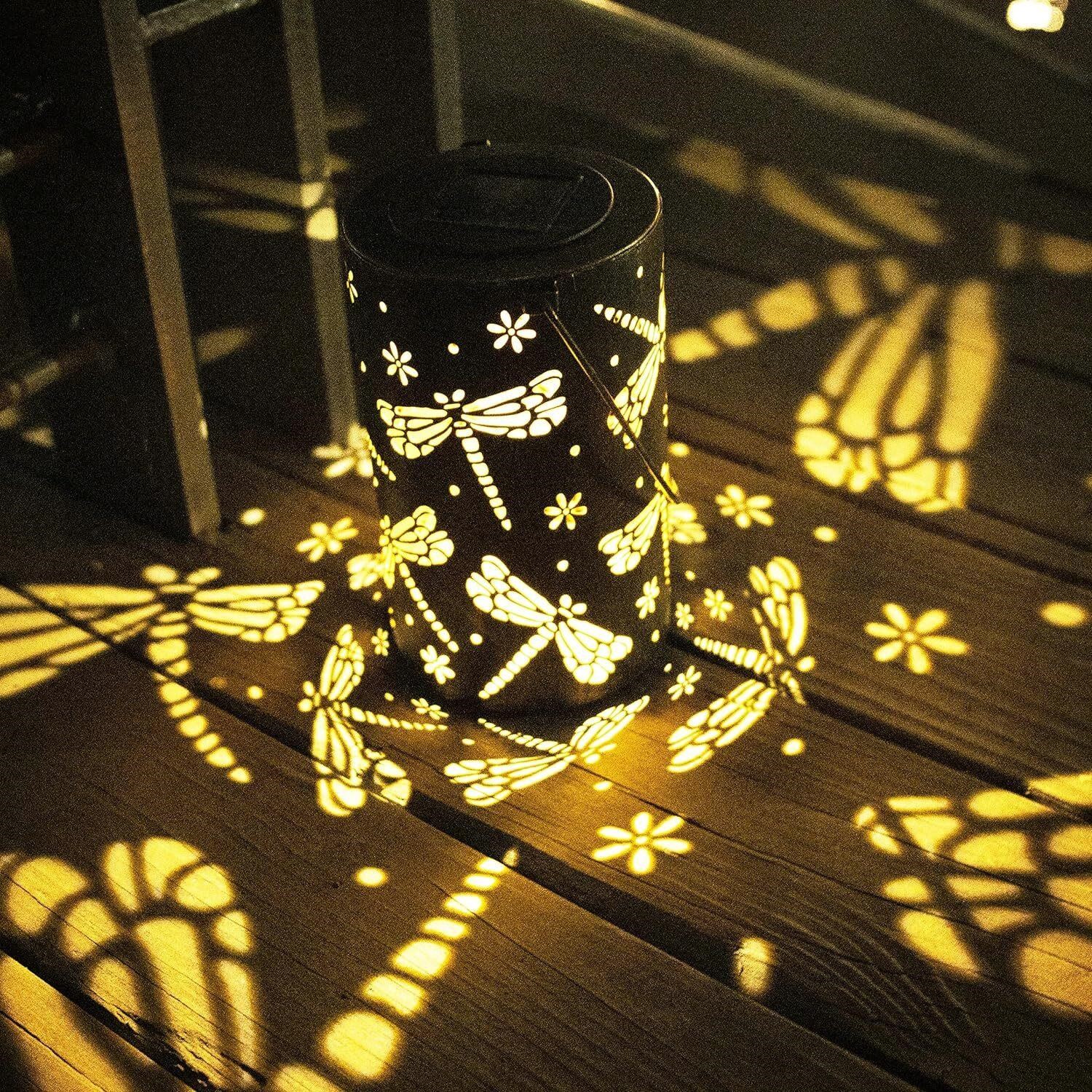 Solar Lantern Outdoor  Dragonfly Design