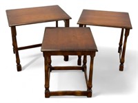Vintage Wooden Nesting Tables