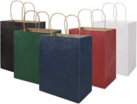 $29  100pk Multicolor Bags  8x4.75x10in  Kraft