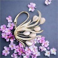 High-End Lady's Fashionable Swan Brooch