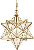 $129  DANSEER Star Brass Pendant Light  14-in