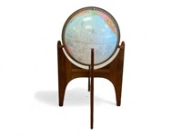 Vintage AdrianPearsall Globe Stand Illuminates