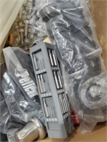 LARGE LOT - BOX OF MISC HARDWARE ITEMS