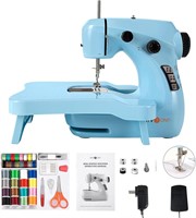 HTVRONT Mini Sewing Machine with Extension Table