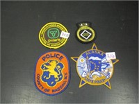 Police patches.
