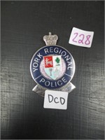 york reginal police badge