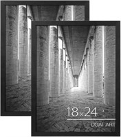 $120  DOAI ART PVC 18x24 Black Frames  Set of 2