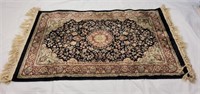 Floral Rug (25in x 44in) Light Stain, No Shipping