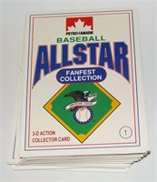 1991 Petro Canada Baseball 3D Action Set 26 cards
