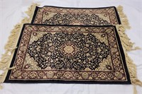 Pair of Floral Rugs (20in x 33in) No Shipping