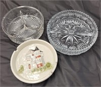 Set of three vintage ashtrays