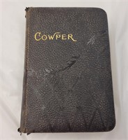Vintage poem book by William Cowper