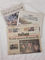 Lot of Significant Headline Newspapers, Assorted