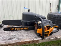 Poulan Pro 42cc Chainsaw w/Case (untested)
