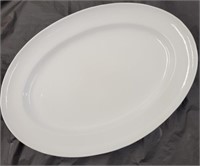 Large white serving platter