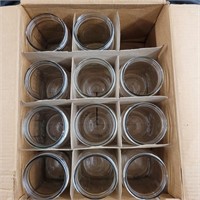 Lot of 11 widemouth large canning jars