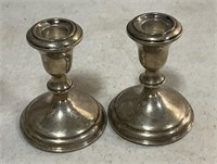 Sterling Weighted Candle Stick Holders