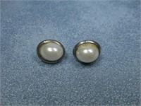 Vtg Faux Pearl Earrings