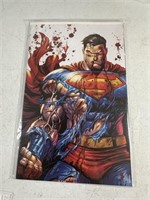 SUPERMAN #4 - BATTLE DAMAGED VIRGIN - TYLER