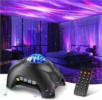 $40  Galaxy Aurora Projector  Nebula Lamp  Black