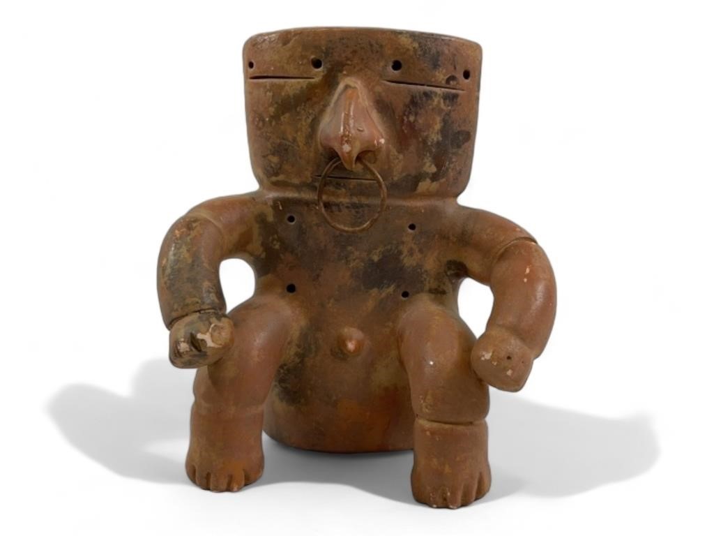 Pre Columbian Quimbaya Pottery Abstract Figure
