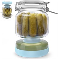 $20  40.5oz Glass Pickle Jar with Strainer  Safe
