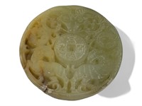 Vintage Chinese Hand Carved Jade Pendent