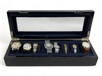 8pc Watch in Display Case Ecclessi
