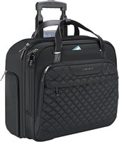 $84  Rolling Laptop Bag  Fits 15.6 Inch  Black