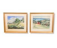 Pair of Original Watercolors by MIRIAM KESTERSON