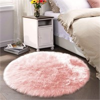 $86  Latepis Pink Round Rugs 6ft  6 x 6 ft