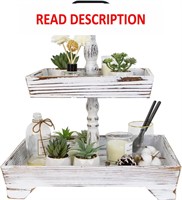 $25  Tiered Tray Decor for Dining  Seasonal Use