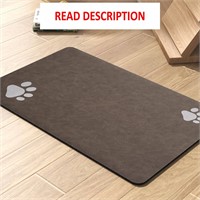 $16  Brown Pet Mat 12x19 - Quick Dry  No Stains