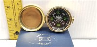 2" BRASS COMPASS by AUTHENTIC MODELS W/BOX