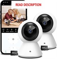 $37  2K HD 5ghz WiFi Security Cameras 2-Pack
