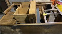 Wooden Desks(2) & Metal Filing Cabinet