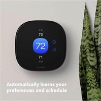 $0  Black Smart Thermostat with Wi-Fi  ecobee