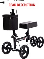 $100  Black Knee Scooter with Basket & Dual Brakes