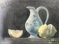 Vintage Still Life Print on Board