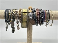 Large Collection of Vintage Jewelry, Bracelets
