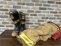 Fireman Pants & Boots, Pants Size 36
