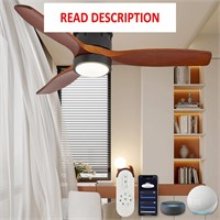 $155  42 Smart Ceiling Fan with Light  Remote