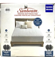 Sunbeam Queen Heated Mattress Pad *pre-owned