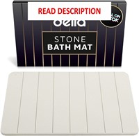 $49  Stone Bath Mat  (23.6x15.4)  Light Gray