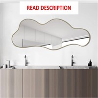 $100  Gold Cloud Mirror  39.3x16  for Wall Decor