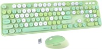 $41  UBOTIE Wireless Keyboard Mouse Combo (Green)