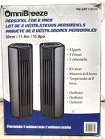 Omnibreeze Personal Fan 2 Pack (pre Owned)