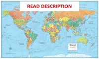 $29  Swiftmaps 32x50 World Map - Laminated